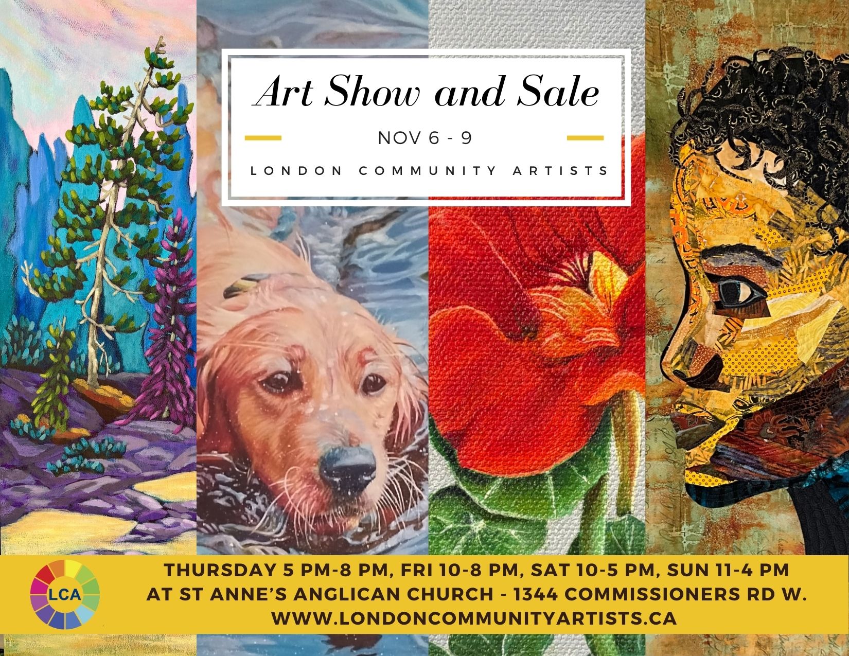LCA Art Show and Sale 2025 Postcard